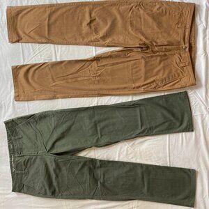 2 pair Toad & Co men's 32x32 Mission Ridge Pants, regular fit. Never worn.
